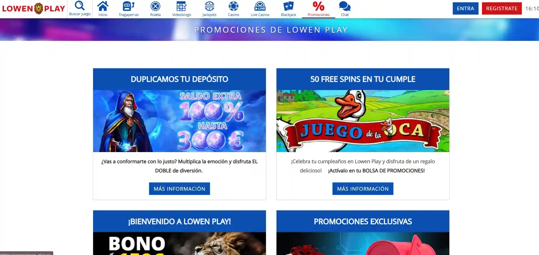 Bonificación sin depósito en lowen casino